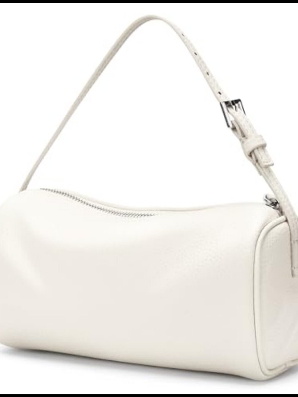 Vegan Leather Mini Barrel Purse Adjustable Strap Crossbody Bag